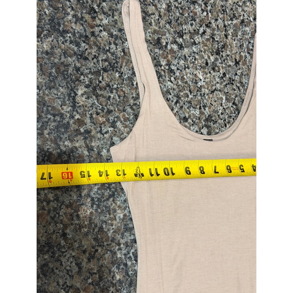 Windsor Tan Bodycon Maxi Dress Size M Scoop Neck Sleeveless D691 - Picture 5 of 6